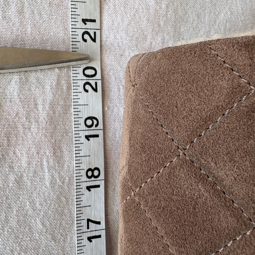 NWOT Aquatalia Callie Faux Fur-Trimmed Suede Tall Boots - Picture 14 of 16